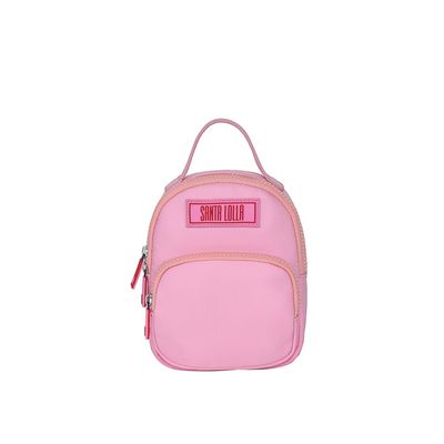 Mochila Infantil Rosa Chiclete Nylon
