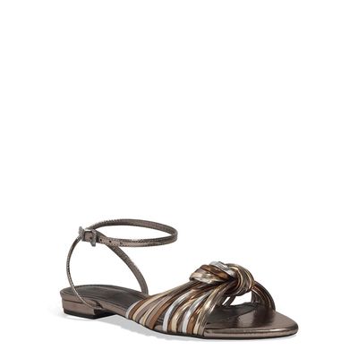 Rasteira Nó Metalizada Grafite