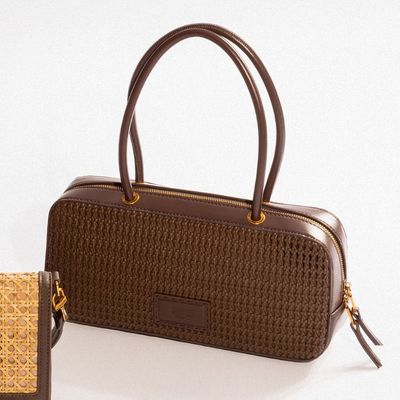 Bolsa Tressê Marrom Dark Alça De Ombro