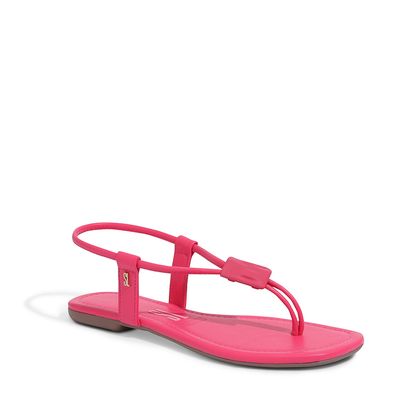 Rasteira Napa Santorine Rosa Chiclete