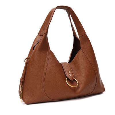 Bolsa Hobo Floater Marrom Safari Alça De Ombro