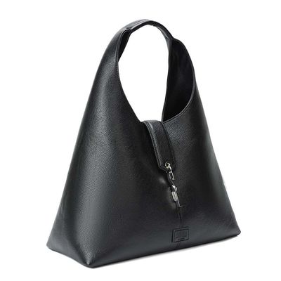 Bolsa Hobo Grande Floater Preta Alça De Ombro