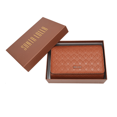 Bolsa Carteira Com Caixa Soft Alça Transversal Marrom Brick