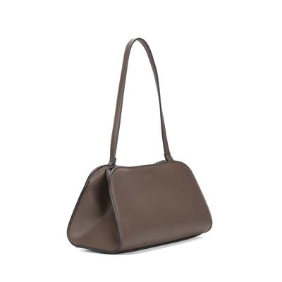 Bolsa Média Soft Cinza Alça De Ombro