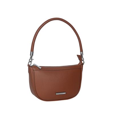 Bolsa Baguete Marrom Alça Removível
