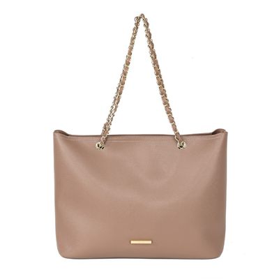 Bolsa Shopper Risco Taupe