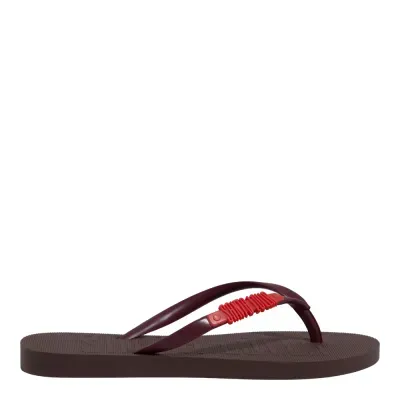 Chinelo Flip Flop Borracha Marrom Cocoa