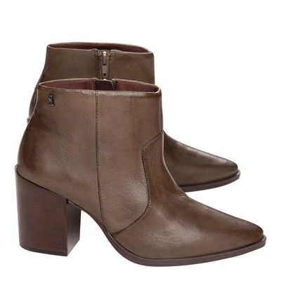 Bota Verde Militar Bico Fino