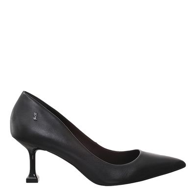 Scarpin Couro Pelica Soft Preto