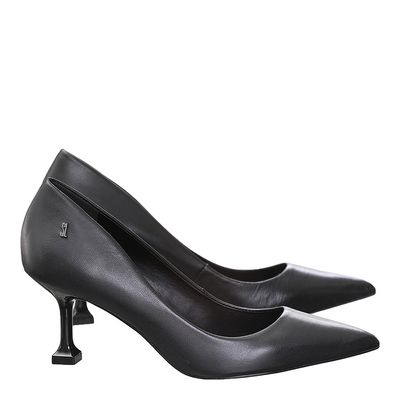 Scarpin Couro Pelica Soft Preto