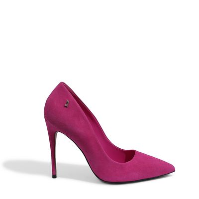 Scarpin Camurça Cabra Magenta