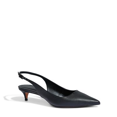 Scarpin Couro Pelica Premium Preto