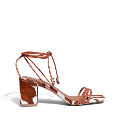 Sandália Couro Pelica Soft Marrom Rust