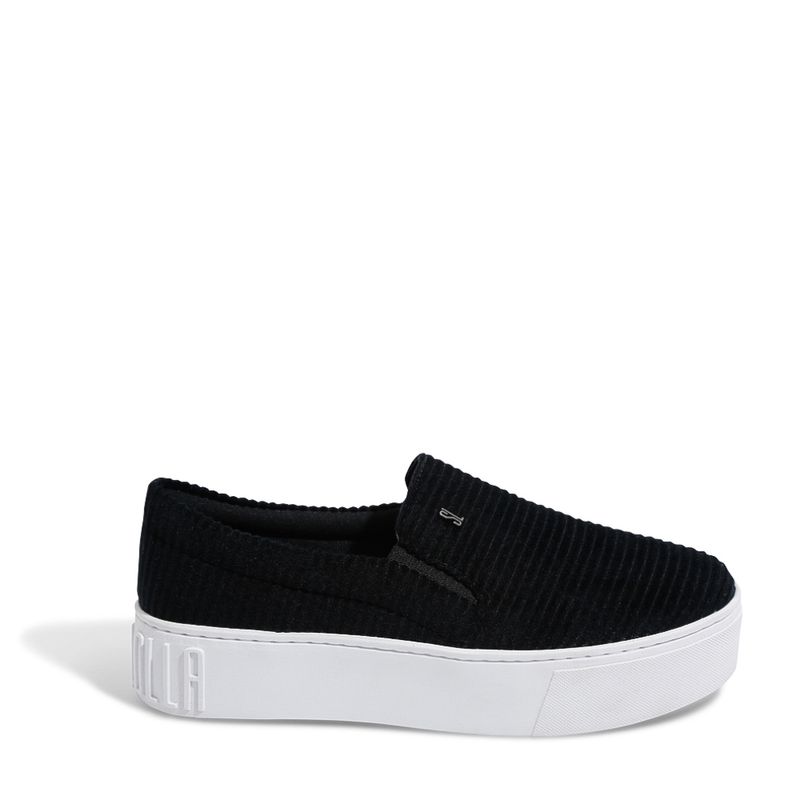 Slip on santa store lolla brilho preto