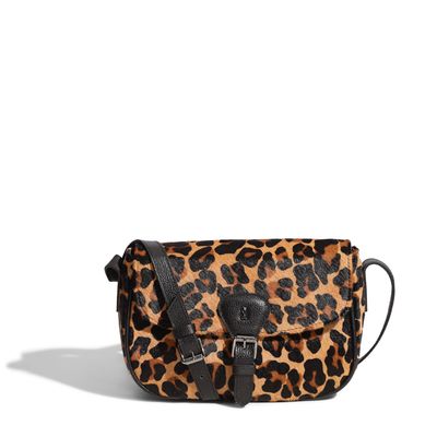 Bolsa Couro Pelo Estampa Onça
