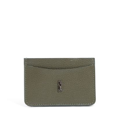 Porta Cartão Couro Floater Verde Militar