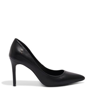 Scarpin Couro Pelica Soft Preto