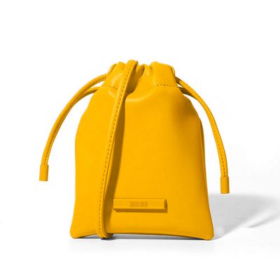 Bolsa Bucket Amarela Tiras Pequena