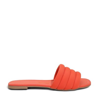 Rasteira Neoprene Laranja Neon