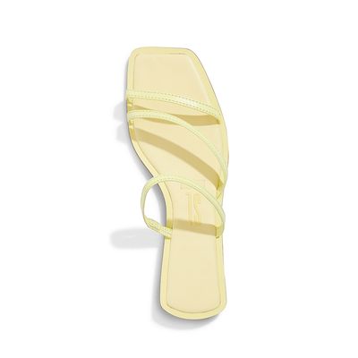 Rasteira Couro Nobre Soft Lime