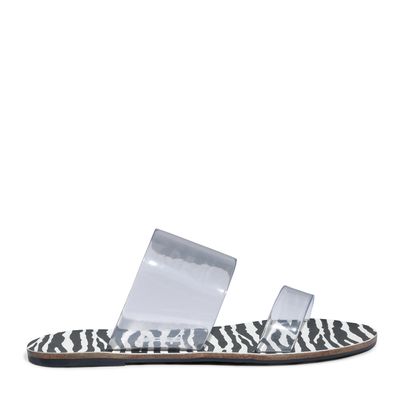 Rasteira Napa Santorine Zebra Pb