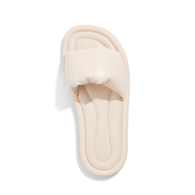 Rasteira Couro Nobre Soft Porcelana