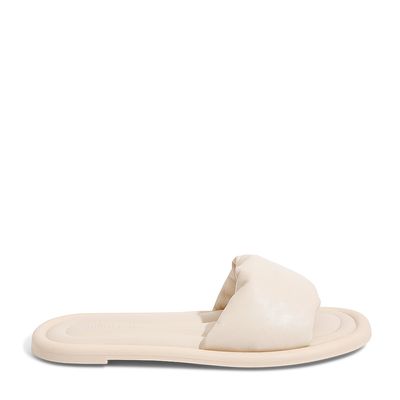 Rasteira Couro Nobre Soft Porcelana