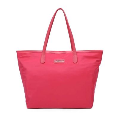 Bolsa Shopper Nylon Rosa Camélia