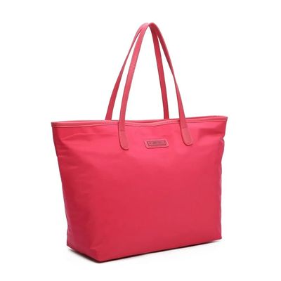 Bolsa Shopper Nylon Rosa Camélia