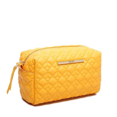 Necessaire Texturizada Cubos Amarela
