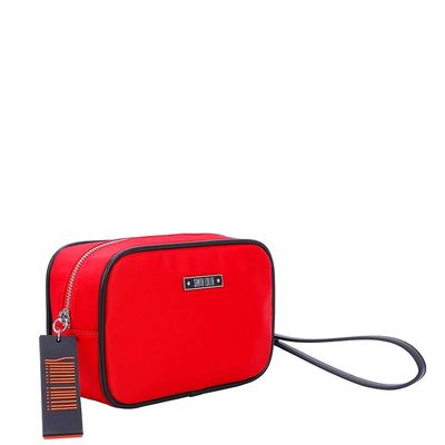 Necessaire Placa Nylon Vermelho