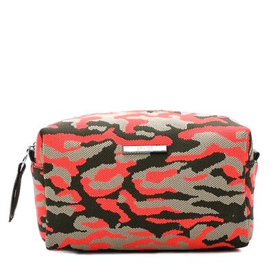 Necessaire Knit Camuflado Laranja