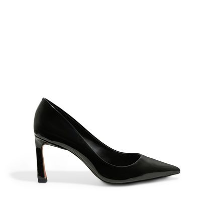 Scarpin Preto Verniz Salto Alto