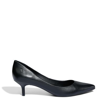 Scarpin Couro Pelica Soft Preto