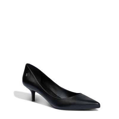Scarpin Couro Pelica Soft Preto