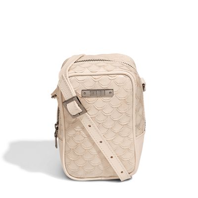 Bolsa Maxi Escamas Branco Gelo
