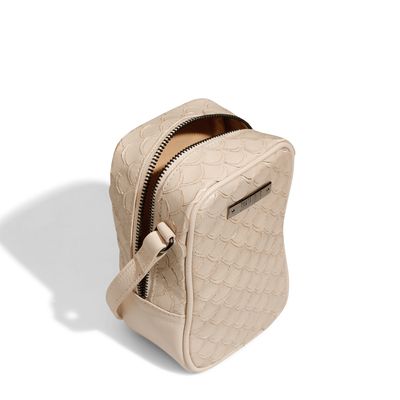 Bolsa Maxi Escamas Branco Gelo