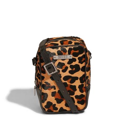 Bolsa Couro Pelo Estampa Onça
