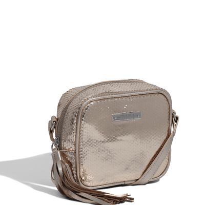 Bolsa Snake Petit Ouro Claro
