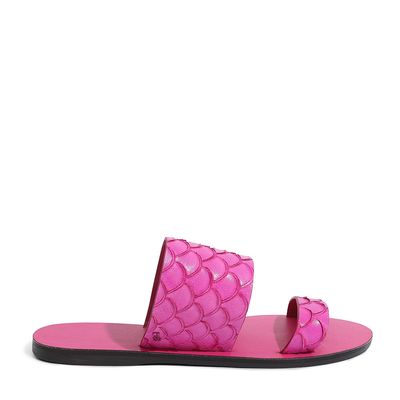 Rasteira Maxi Escamas Magenta