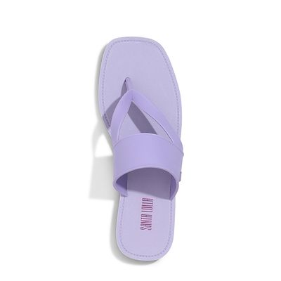 Rasteira Borracha Soft Purple