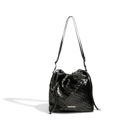 Bolsa Maxi Escamas Preto