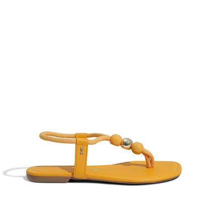 Rasteira Corda Amarelo Solar