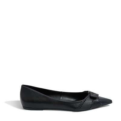 Sapatilha Couro Confort Preto