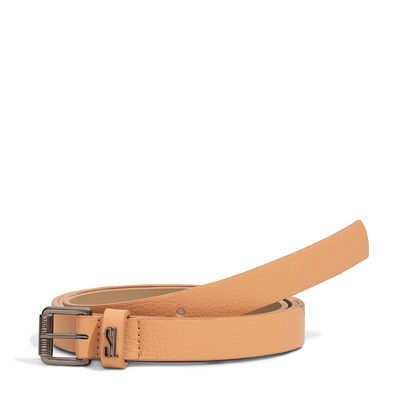 Cinto Couro Floater Hot Laranja Peach