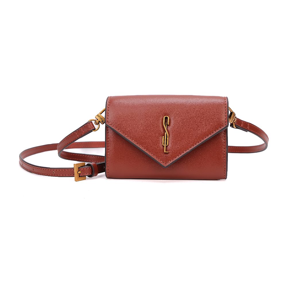 Bolsa Carteira Soft Marrom Terracota Alça Transversal - Santa Lolla