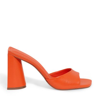 Mule Couro Pelica Soft Flame