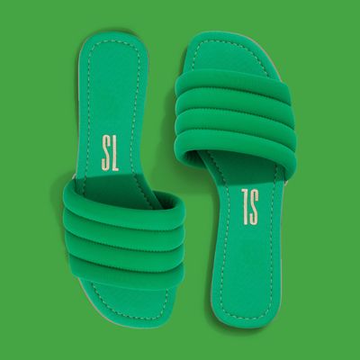 Rasteira Neoprene Verde