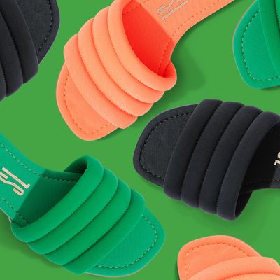 Rasteira Neoprene Laranja Neon