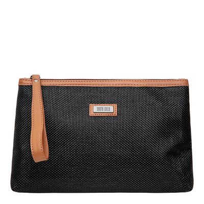 Clutch Trama Texturizada Preta